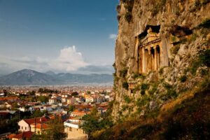 The mysterious cities of the dead carved into the sides of cliffs